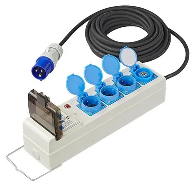 Immagine prodotto di Tenda/Rimorchio pieghevole 10M 3x2,5mm² con MCCB e RCD + 2xUSB