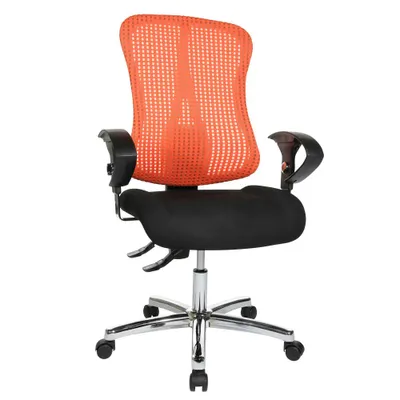 Produktbild von Topstar Bürostuhl Sitness® 90 orange, schwarz, chrom Stoff