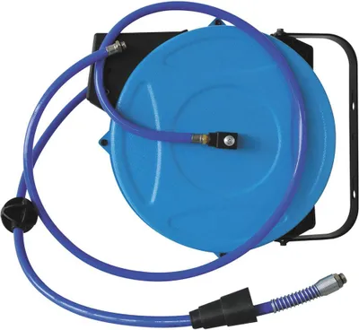 Image de EWO Enrouleur de tuyau d'air comprimé 15 m 14 bar fixation au plafond, fixation murale