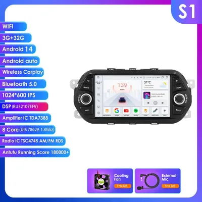 Image de Système multimédia Android - Autoradio - Système de navigation - Lecteur 2DIN - Écran tactile - Écran de 7 pouces