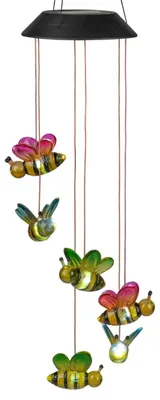 Produktbild von formano Solar Mobile Bienen Solar Hängelampe Garten & Balkon mit warmweißem LED