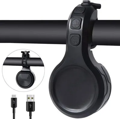 Produktbild von Elektronische Fahrradsirene - 80 dB und 120 dB - USB-ladbar