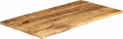 Produktbild von vidaXL Tischplatte 120x60x2,5 cm Baumkante Massivholz Raues Mangoholz
