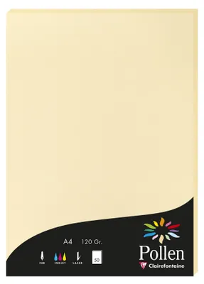 Image de Papier A4 Pollen 120g 50 feuilles chamois