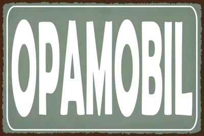 Produktbild von vianmo Holzschild 20x30 cm Opamobil grünes