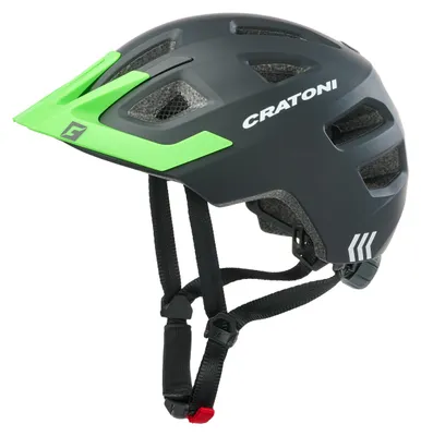 Image de Casque pour enfant Cratoni Maxster Pro Noir/Vert fluo mat