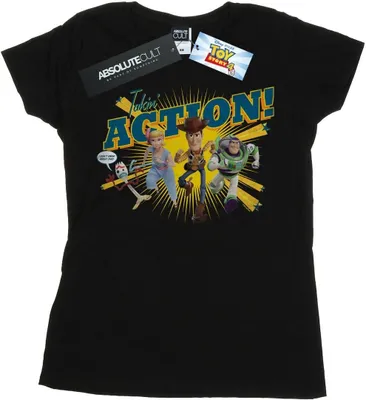 Produktbild von Disney - "Toy Story 4 Takin' Action" T-Shirt für Damen BI44362 (M) (Schwarz)