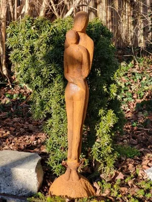 Produktbild von Gusseisen Skulptur Liebespaar, modern