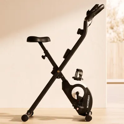 Produktbild von URBOGYM ALPHA Heimtrainer – Magnetisches Fitnessbike mit 2-kg-Schwungrad, 8 Widerstandsstufen, bis 110 kg