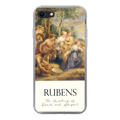 Produktbild von MuchoWow® Handyhülle Schutzhülle Hülle für iPhone 7 Rubens - Kunst - Die Begegnung von David und Abigail Silikon Softcase Handy Hülle - Kartenhalter