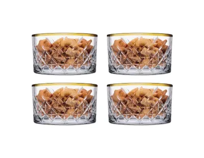 Produktbild von Pasabahce Pasabahce Timeless Glasschüsseln 12-er Set-Gold