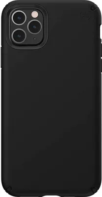 A black phone case shown from the back.