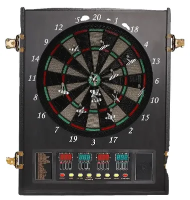 Image de Jeu de fléchettes électronique interactif avec meuble décoratif, YDXNFB-000300EU