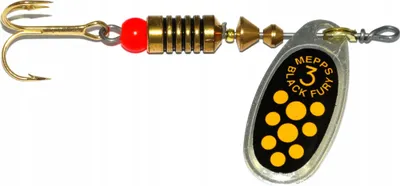 Image de Mepps Black FURY Spinner SILVER/YELLOW NO. 3 |30421403