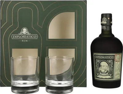 Produktbild von Diplomático RESERVA EXCLUSIVA Ron Antiguo 40% Vol. 0,7l in Geschenkbox mit 2 Gläsern