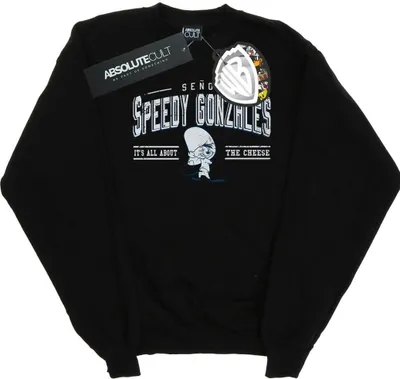 Produktbild von Looney Tunes - "All About Cheese" Sweatshirt für Herren BI33455 (XL) (Schwarz)