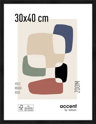 Produktbild von accent by nielsen Holz Bilderrahmen Zoom, 30x40 cm, Schwarz