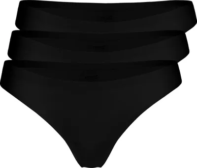 Produktbild von Yenita® Strings "Invisible" 3er Pack Seamless Tanga M schwarz