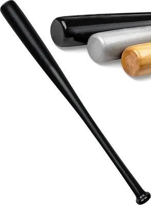 Produktbild von Massive Holz Baseballschläger - umweltfreundlich - 76 cm - 2 Farben - schwarz oder natur - Nachhaltigkeit