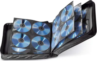Image de Hama CD Wallet Nylon 208 - Tasche für CDs/DVDs - 208 CDs/DVDs - Nylon - Schwarz (33835)