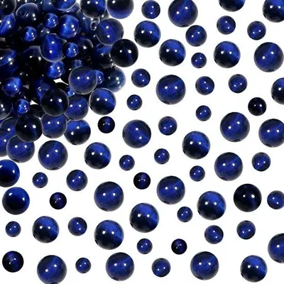 Productafbeelding van Edelstenenkettingen van lapis lazuli - 100 stuks - 4 mm / 6 mm / 8 mm - geschikt voor armbanden en kettingen