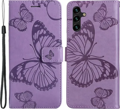 Produktbild von Samsung Galaxy A34 Hülle - Coverup Schmetterlinge Klapphülle - Lila