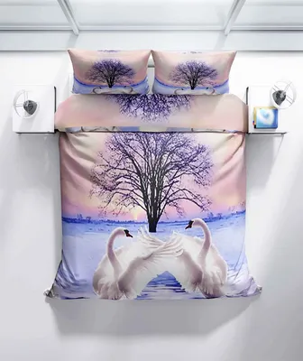 Obrázek produktu pro Špičkové textilní ložní prádlo 3D The Swan