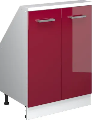Produktbild von Dachschrägenschrank Vicco Rion Rot Hochglanz mit 2 Türen, Model 56136