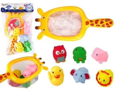 Image de Set de bain Animaux Filet en caoutchouc Girafe