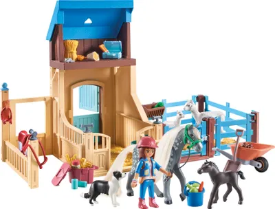 Produktbild von PLAYMOBIL Horses of Waterfall 71353 Amelia & Whisper mit Pferdebox