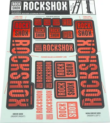 Obrázok produktu pre ROCKSHOX sada obtlačkov Vhodná pre sadu obtlačkov pre Ø 35 červená
