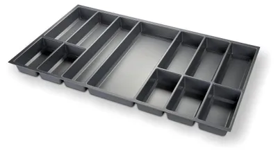 Produktbild von Besteckeinsatz III Silbergrau Breite: 793 mm für 90er Korpus