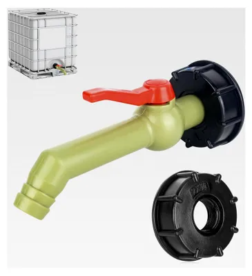 Produktbild von IBC Auslaufhahn und Kugelhahn, 1 Zoll IBC Wasserhahn für IBC Tank und Regentonnen