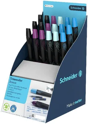 Produktbild von Schneider Tintenroller Breeze Display 18 Stück D sortiert