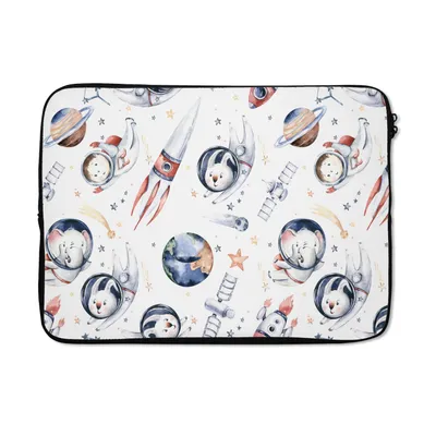 Produktbild von MuchoWow® Laptop Hülle 14 ZollMuster - Kaninchen - Elefant - Jungen - Mädchen - Kinder Laptoptasche - Laptoptasche - Stoßsicher - Schutzhaube