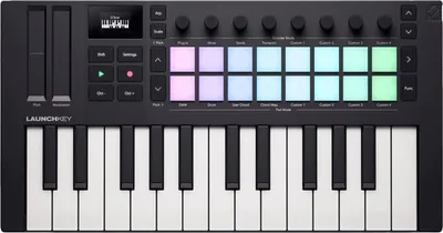 Zdjęcie produktu dla Novation Launchkey Mini 25 MK4 Black Klawiatury sterujące do 25 klawiszy