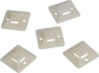 Produktbild von LogiLink Kabelbinderhalterungen 28 x 28 mm natur 100 Stück
