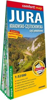 Obrázok produktu pre Jura Krakowsko-Częstochowska Część południowa laminowana mapa turystyczna 1:52 000