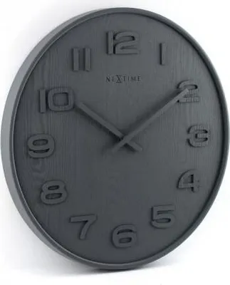 Image de Horloge murale Nextime Wood Wood Medium, marron, 3096GS
