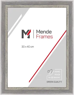 Produktbild von MendeFrames Bilderrahmen H640 Shabby-Chic grau 70x90 cm Klarglas