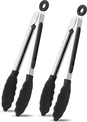 Productafbeelding van Siliconen schraper, 22 cm, roestvrij staal, zwart