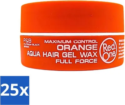 Produktbild von Red One – Haarwachs – Aqua Orange – Erfrischendes Styling – Für starken Halt & glänzendes Finish – 150 ml - Vorteilspack - 25 Stücke