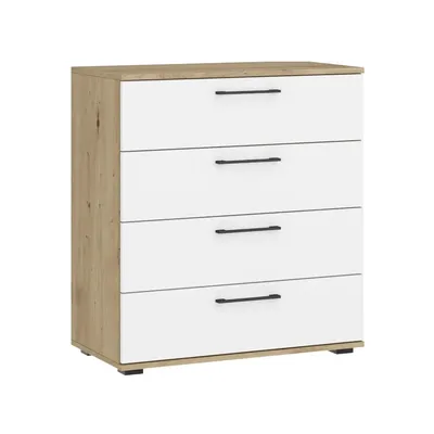 Zdjęcie produktu dla Komoda FORMO KM-1 77cm dąb artisan/biała
