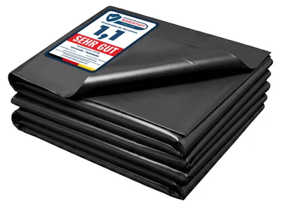Image de Garronda, bâche pour étang de 6x8 mètres, en polyéthylène (PE), épaisseur 0,5 mm, protection UV. Bâche pour étang à 3 couches, modèle GD-0257