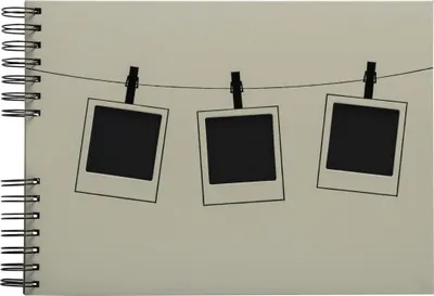 Produktbild von Exacompta 16824E Fotoalbum mit Spiralbindung, 50 schwarze Seiten, Polaroid - Hellgrün