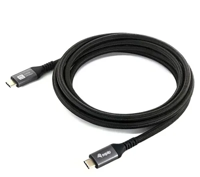 Obrázok produktu pre Equip 128384, 3 m, USB C, USB C, USB4 Gen 2x2, 20 Gbit/s, Čierna