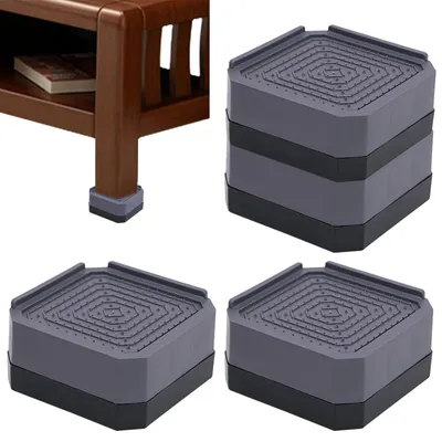 Image de Supports pour meubles, adaptés aux lits et aux tables, lot de 4, 4 cm