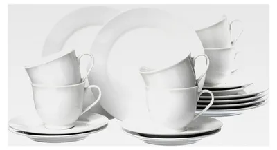 Produktbild von Kaffeeservice Bianco, 18-teilig, Porzellan