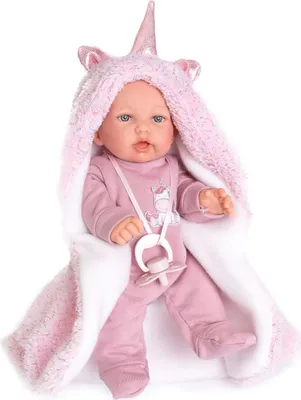 Image de Antonio Juan 12238 PETIT - Poupée réaliste avec sons et corps en tissu doux - 27 cm