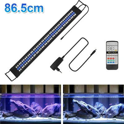 Zdjęcie produktu dla Lampa LED do akwarium Aopunly 86,5 cm, oświetlenie RGB z regulacją jasności i pilotem